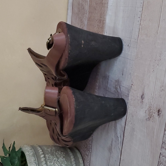 Nine west leather wedge sandal - Picture 4 of 8